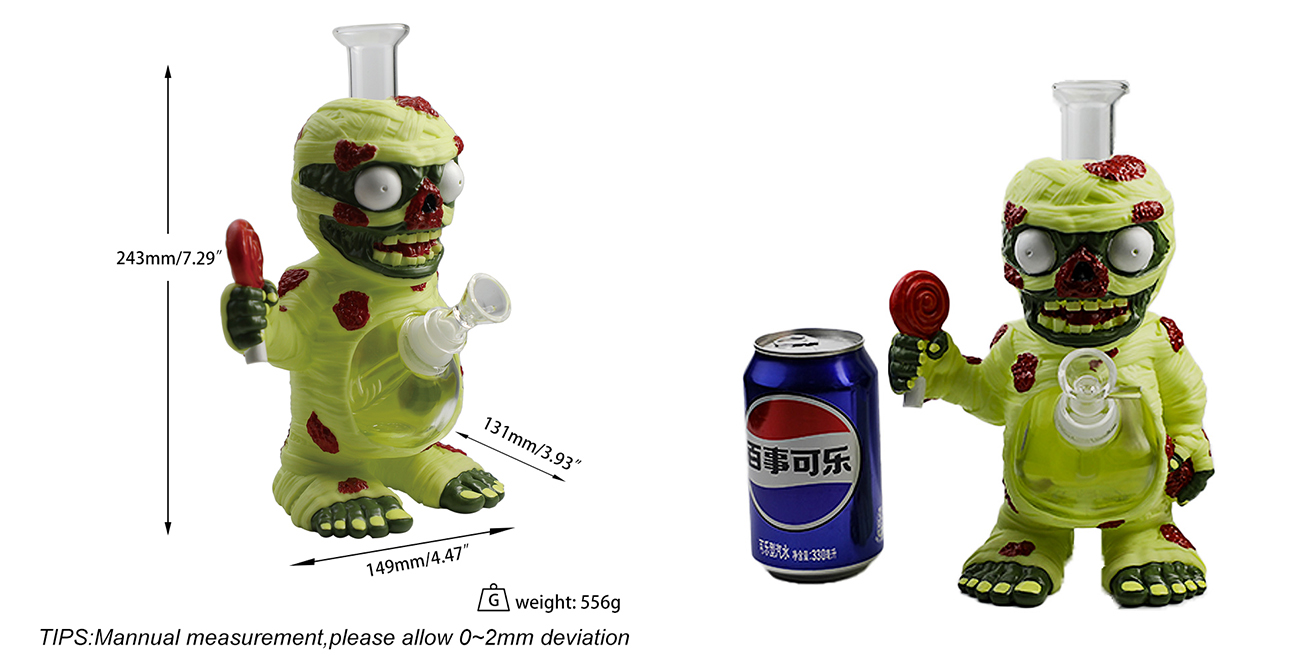 1315_672Cartoon Glass Smoking Bong Glass Bowl Smoking Water Pipe Tobacco Smoking Accessories