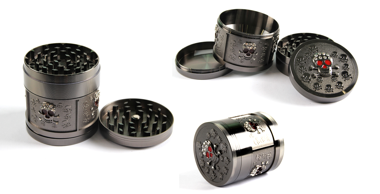 1315_672 d63MM Herb Grinder 4 Parts Zinc Alloy Weed/Tobacco Grinder Smoking Accessories