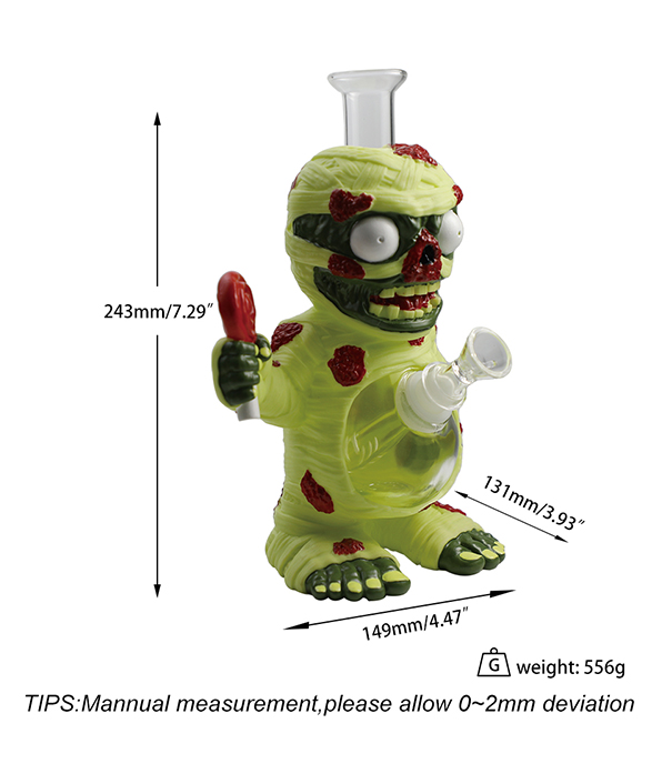 596_706Cartoon Glass Smoking Bong Glass Bowl Smoking Water Pipe Tobacco Smoking Accessories