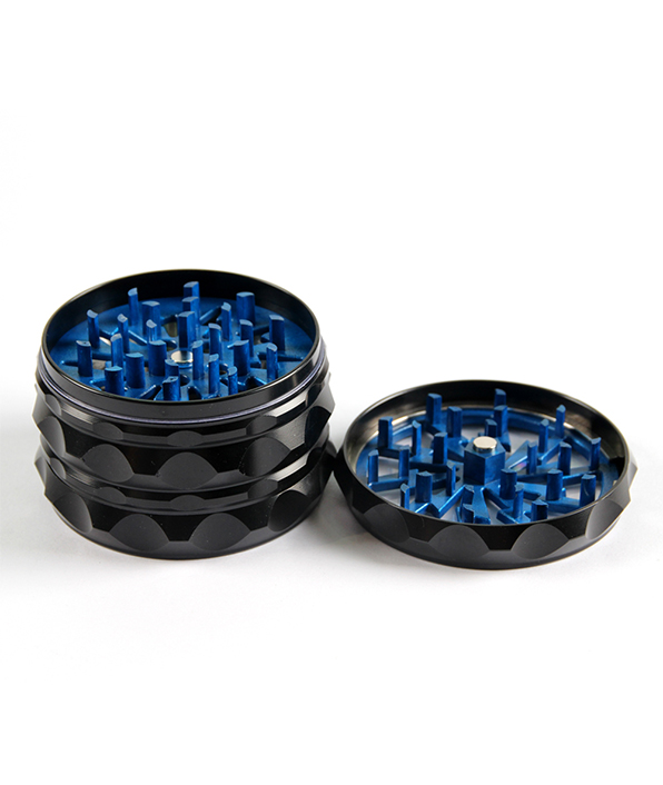 596_70660MM Herb Grinder 4 Parts Zinc Alloy Flash Type Weed/Tobacco Grinder Smoking Accessories