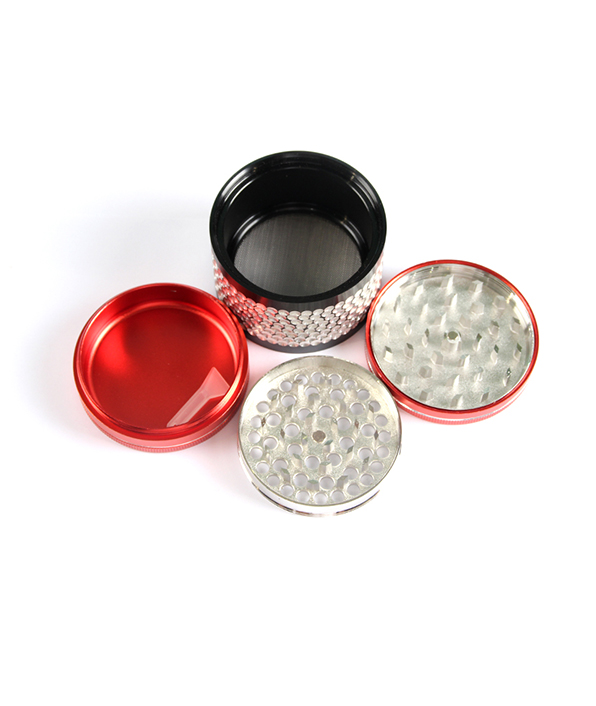 596_70661MM Herb Grinder 4 Parts Zinc&Aluminium Weed/Tobacco Grinder Smoking Accessories