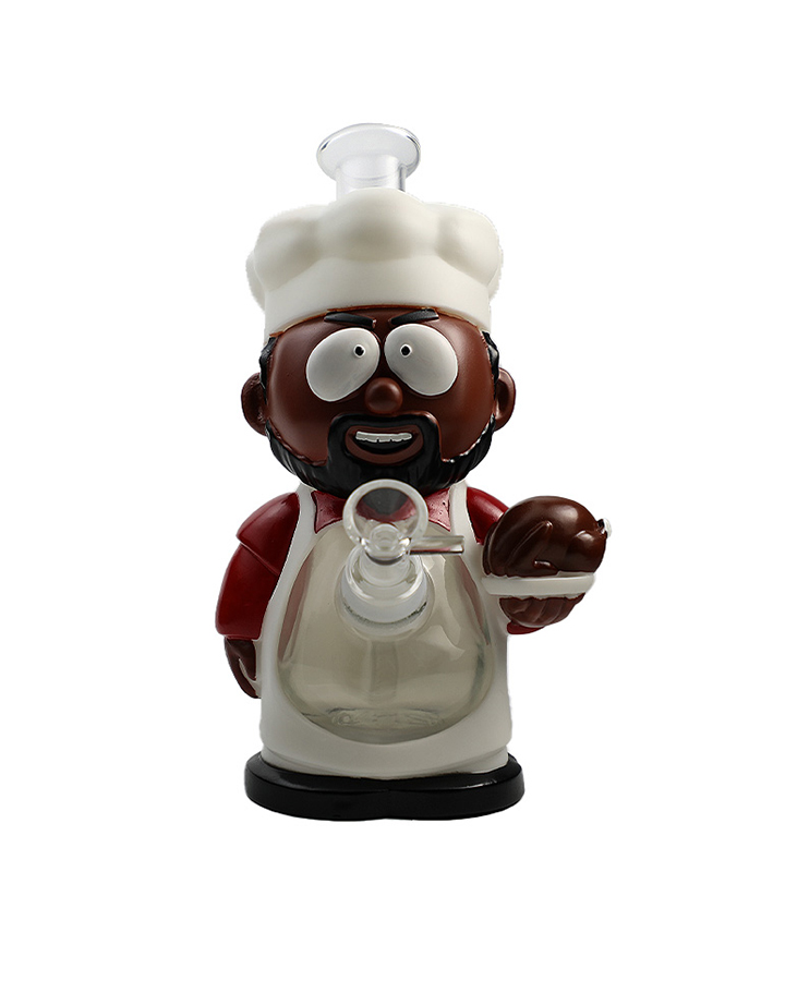 720_900 1Cartoon Glass Smoking Bong Glass Bowl Southern Chef Smoking Water Pipe Tobacco Smoking Accessories H529