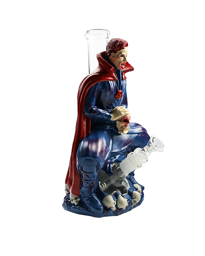 720_900 1Cartoon Glass Smoking Bong Glass Bowl Zombie Doctor Smoking Water Pipe Tobacco Smoking Accessories H542