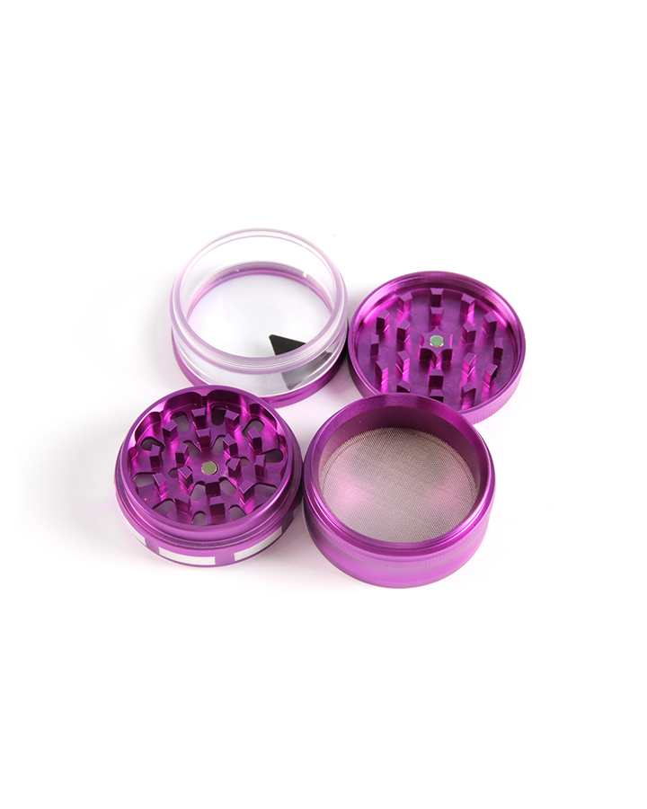 720_900 160MM Herb Grinder 4 Parts Aluminium Alloy Purple Color Weed/Tobacco Grinder Smoking Accessories