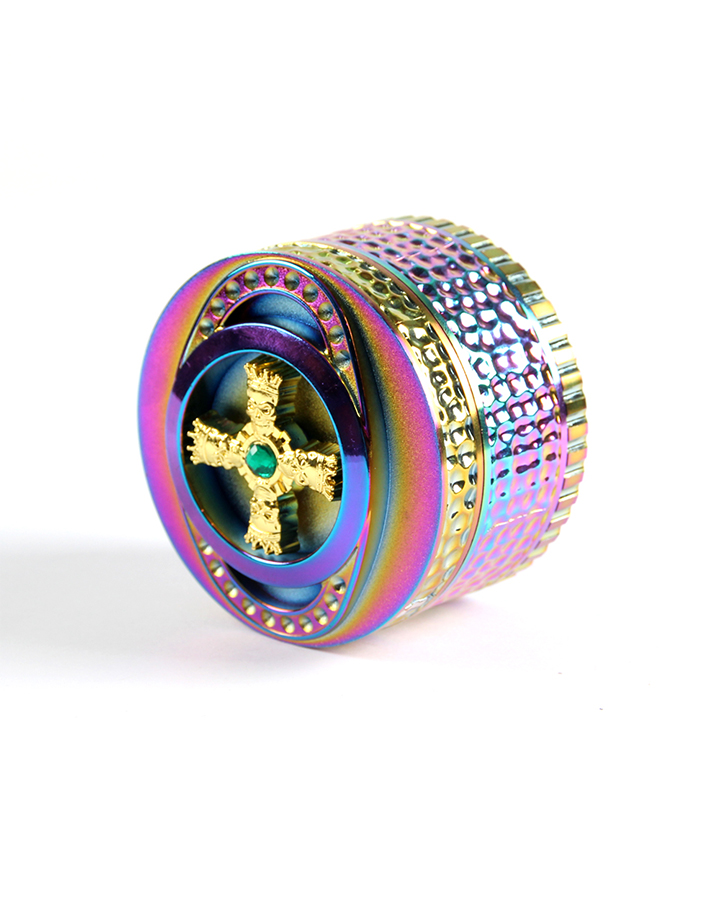 720_900 165MM Herb Grinder 4 Parts Rainbow Color Tobacco/Weed Grinder Smoking Accessories
