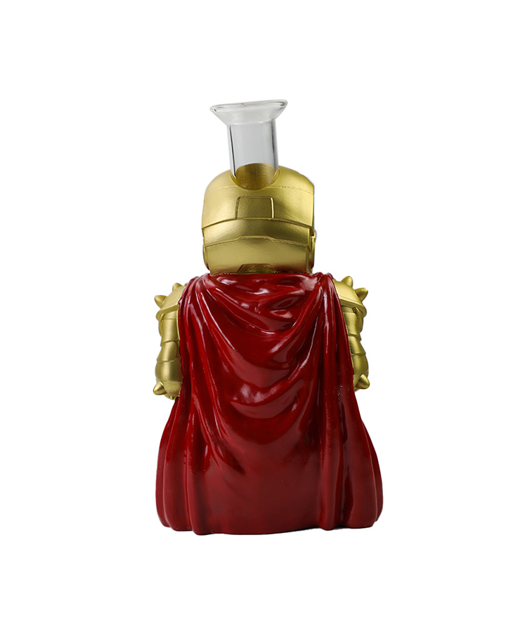 720_900 2Cartoon Glass Smoking Bong Glass Bowl Iron Man Smoking Water Pipe Tobacco Smoking Accessories H545