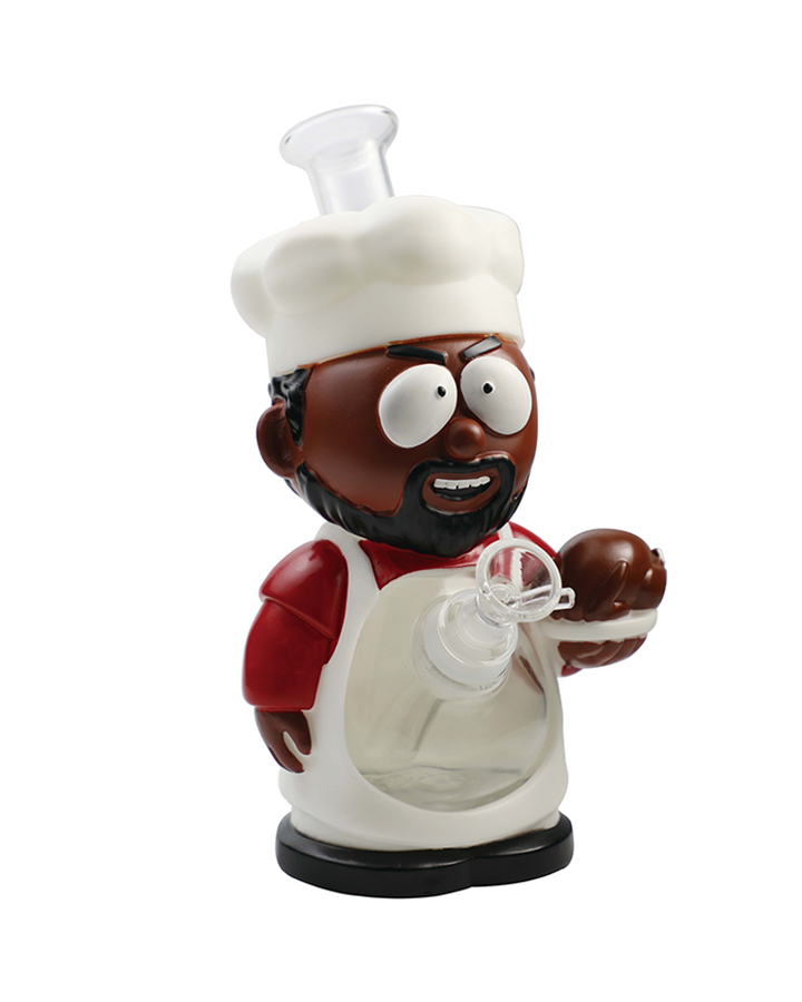 720_900 2Cartoon Glass Smoking Bong Glass Bowl Southern Chef Smoking Water Pipe Tobacco Smoking Accessories H529