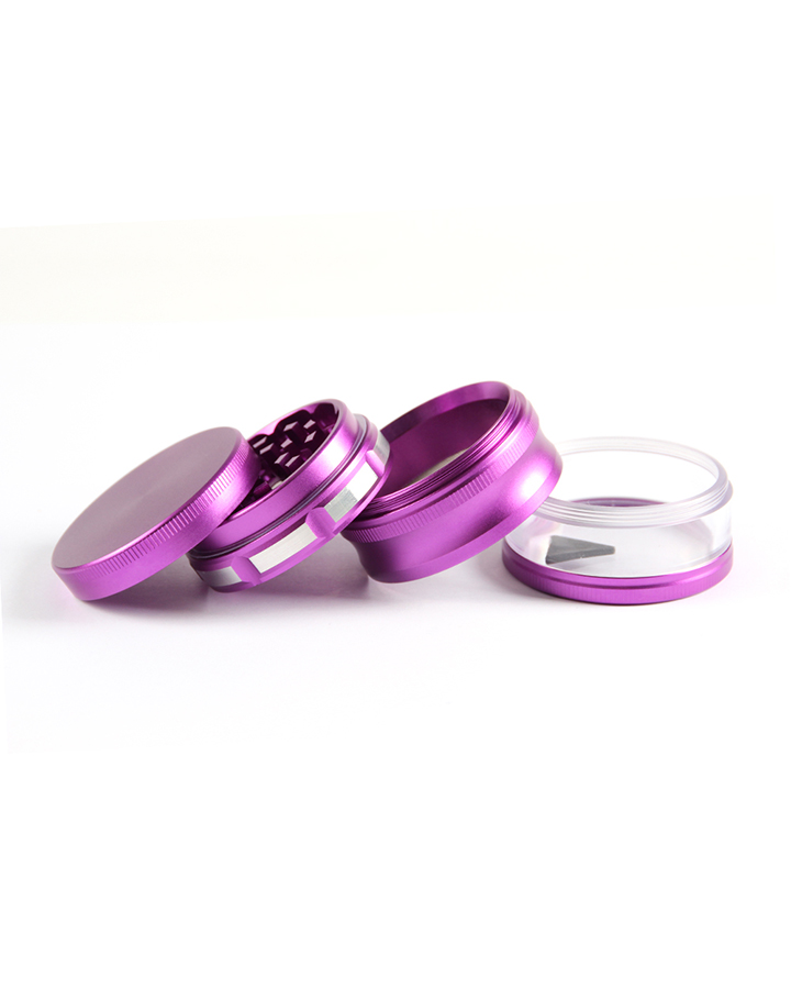 720_900 260MM Herb Grinder 4 Parts Aluminium Alloy Purple Color Weed/Tobacco Grinder Smoking Accessories