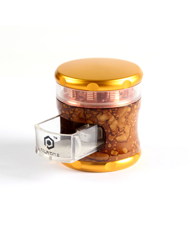 720_900 263MM Herb Grinder 4 Parts Zinc&Wood Weed/Tobacco Grinder With Drawer Smoking Accessories