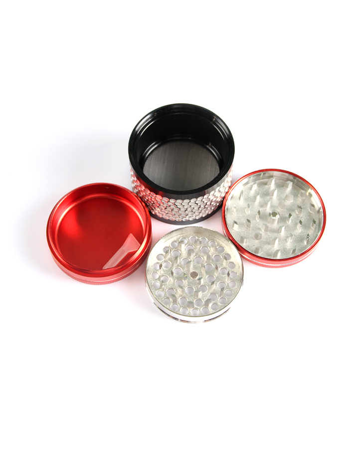 720_900 261MM Herb Grinder 4 Parts Zinc&Aluminium Weed/Tobacco Grinder Smoking Accessories