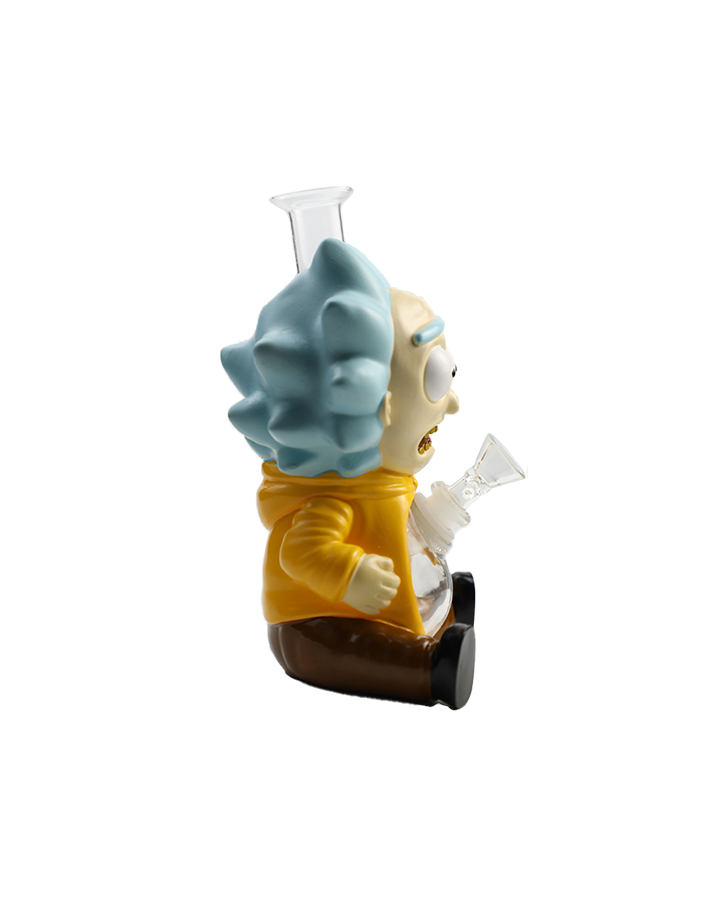 720_900 3Cartoon Glass Smoking Bong Glass Bowl Rick Smoking Water Pipe Tobacco Smoking Accessories H548