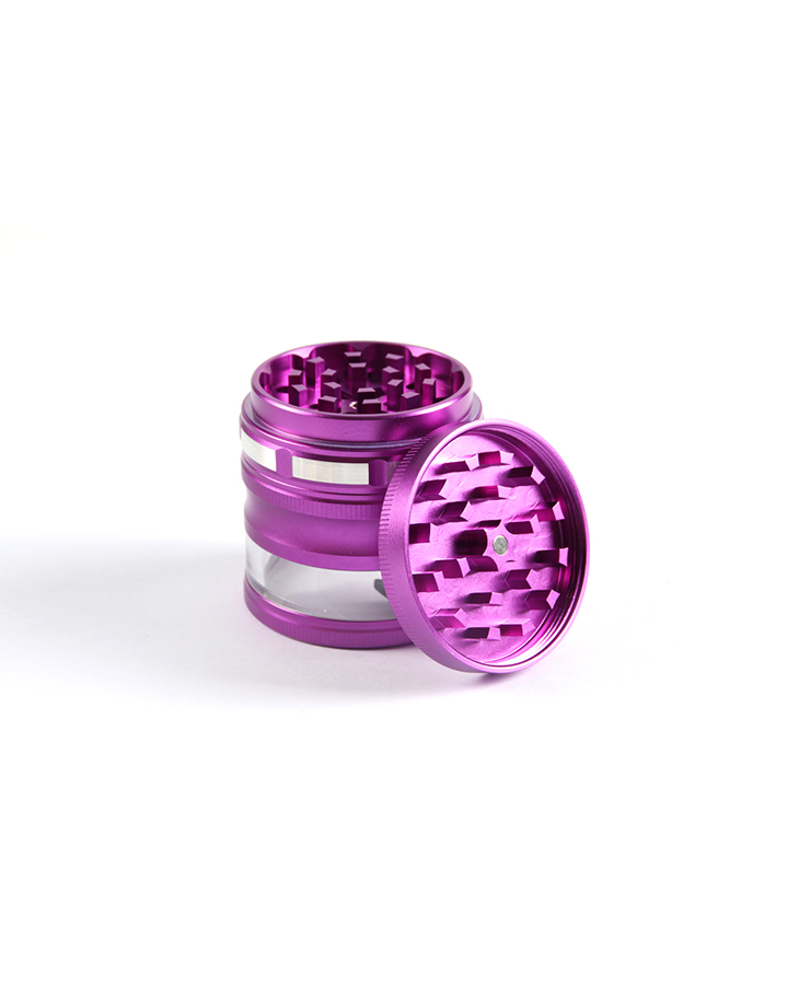 720_900 360MM Herb Grinder 4 Parts Aluminium Alloy Purple Color Weed/Tobacco Grinder Smoking Accessories