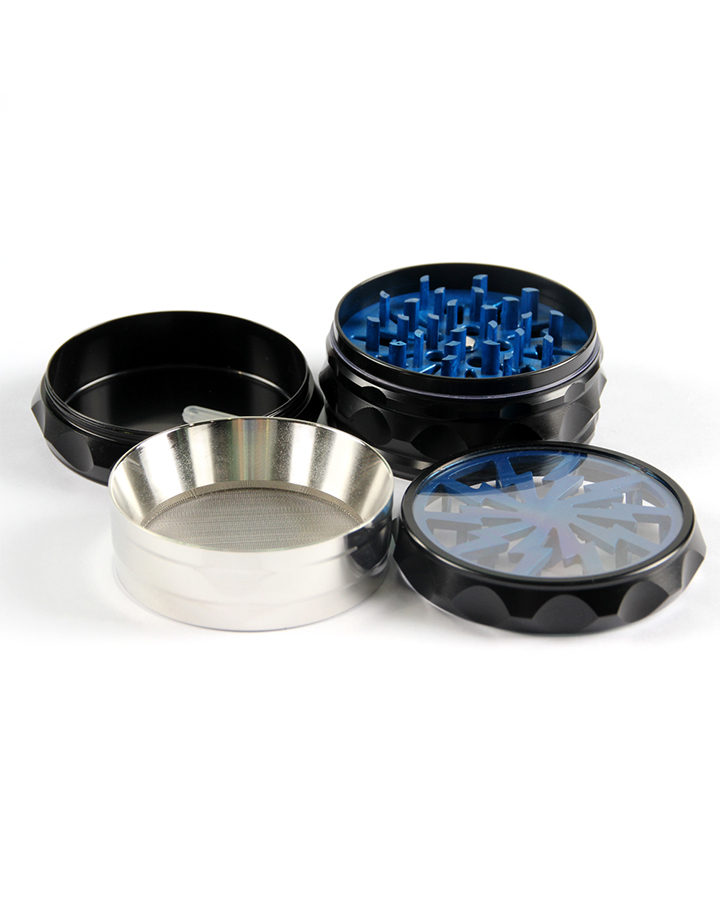 720_900 360MM Herb Grinder 4 Parts Zinc Alloy Flash Type Weed/Tobacco Grinder Smoking Accessories