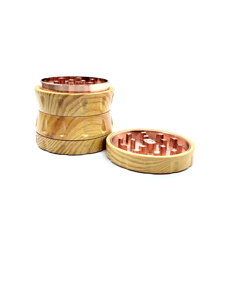 720_900 340MM/52MM/63MM Herb Grinder 4 Parts Wood Color Weed/Tobacco Grinder Smoking Accessories