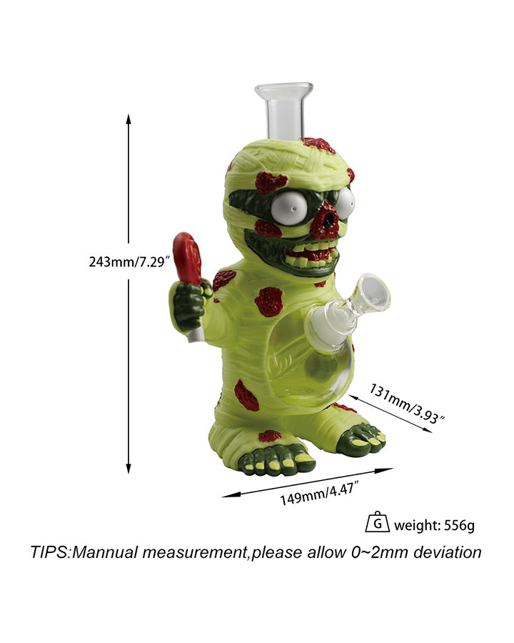 720_900 4Cartoon Glass Smoking Bong Glass Bowl Smoking Water Pipe Tobacco Smoking Accessories
