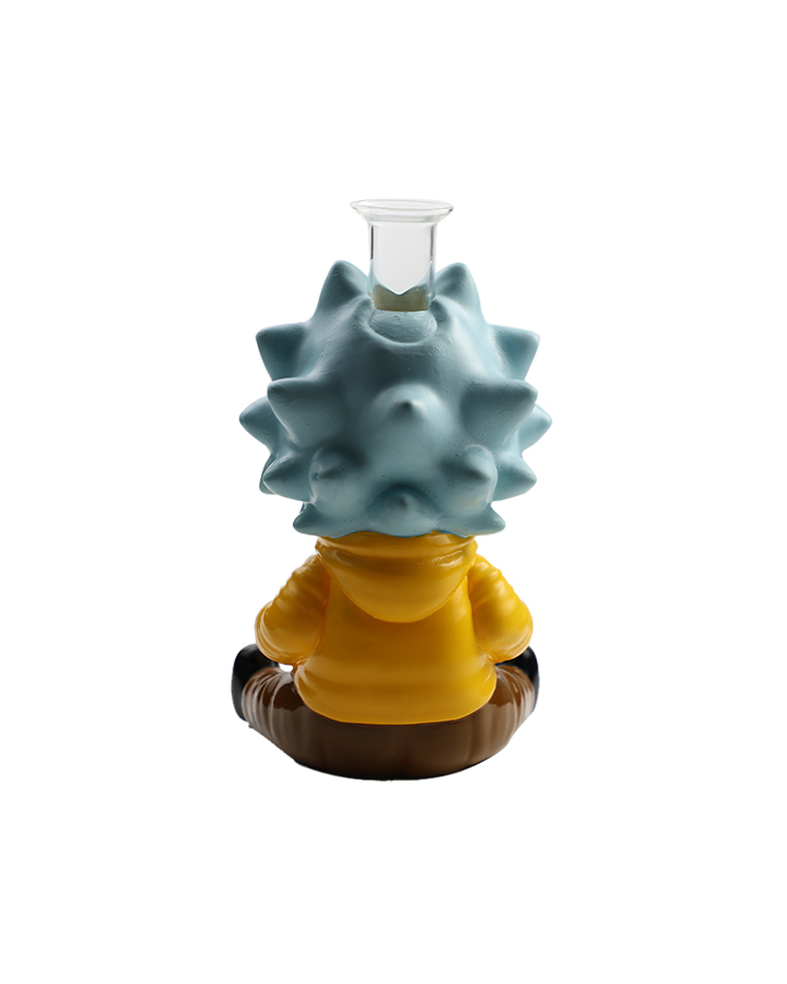 720_900 4Cartoon Glass Smoking Bong Glass Bowl Rick Smoking Water Pipe Tobacco Smoking Accessories H548