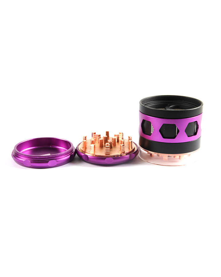 720_900 463MM Herb Grinder 4 Parts Aluminium Alloy Purple Color Weed/Tobacco Grinder Smoking Accessories