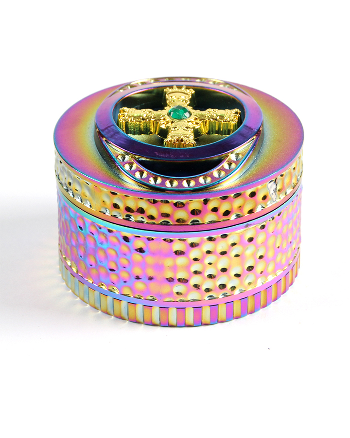 720_900 565MM Herb Grinder 4 Parts Rainbow Color Tobacco/Weed Grinder Smoking Accessories