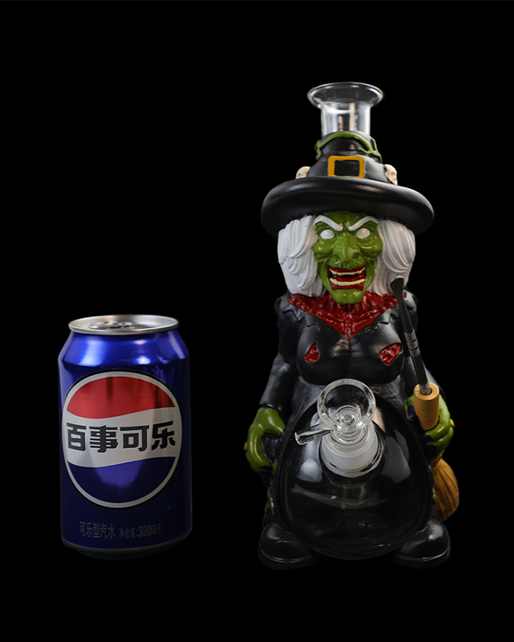 720_900-恢复的5Cartoon Glass Smoking Bong Glass Bowl Witch Smoking Water Pipe Tobacco Smoking Accessories H528