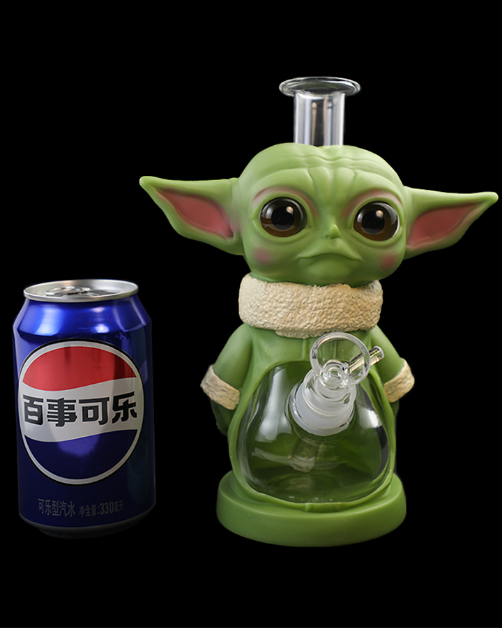 720_900-恢复的5Cartoon Glass Smoking Bong Glass Bowl YODA Smoking Water Pipe Tobacco Smoking Accessories H533