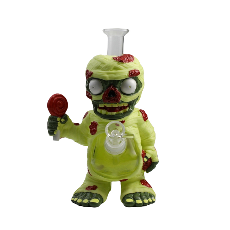 Cartoon Glass Smoking Bong Glass Bowl Smoking Water Pipe Tobacco Smoking Accessories