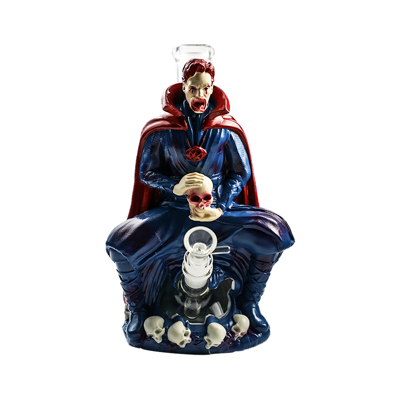 Cartoon Glass Smoking Bong Glass Bowl Zombie Doctor Smoking Water Pipe Tobacco Smoking Accessories H542