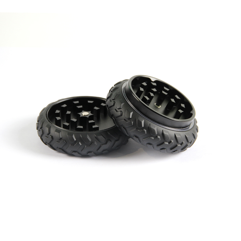 75MM Herb Grinder 2 Parts Aluminium Alloy Wheel Type Weed/Tobacco Grinder Smoking Accessories