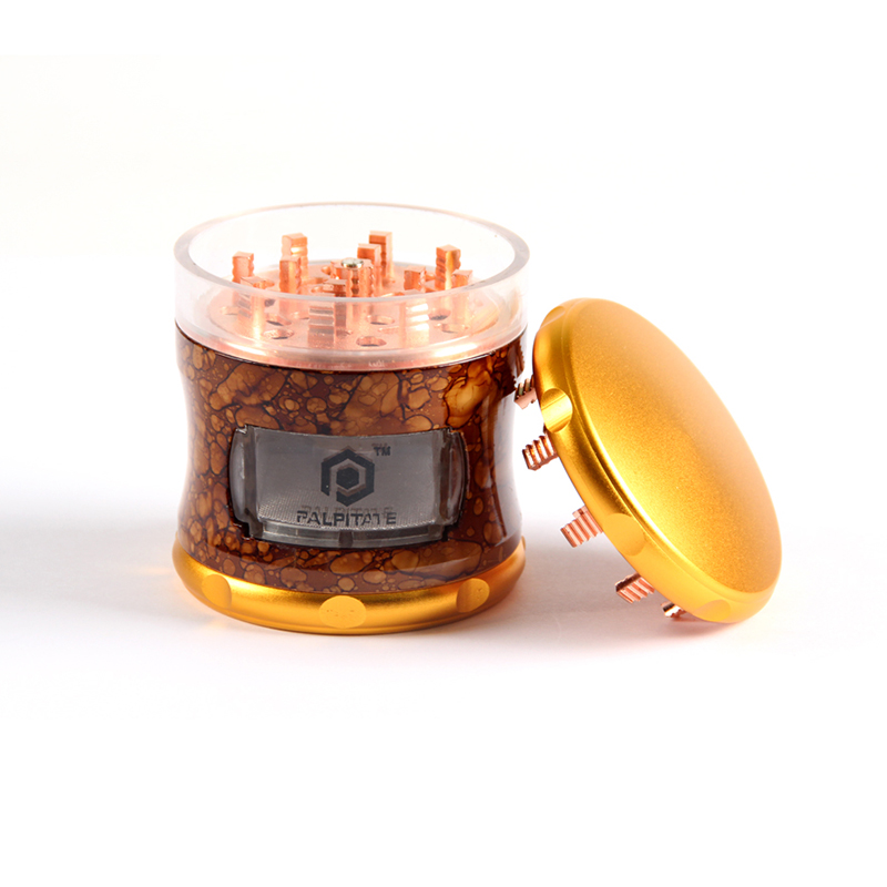 63MM Herb Grinder 4 Parts Zinc&Wood Weed/Tobacco Grinder With Drawer Smoking Accessories