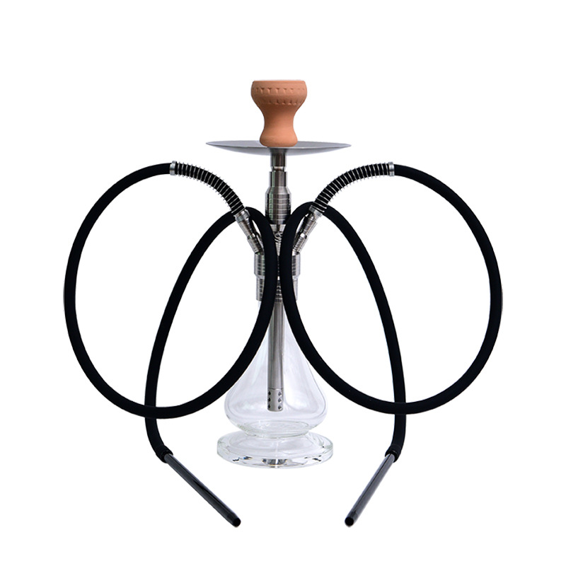 Germany Stainless Steel Shisha Hookah Set With 2 hoses High Quality
