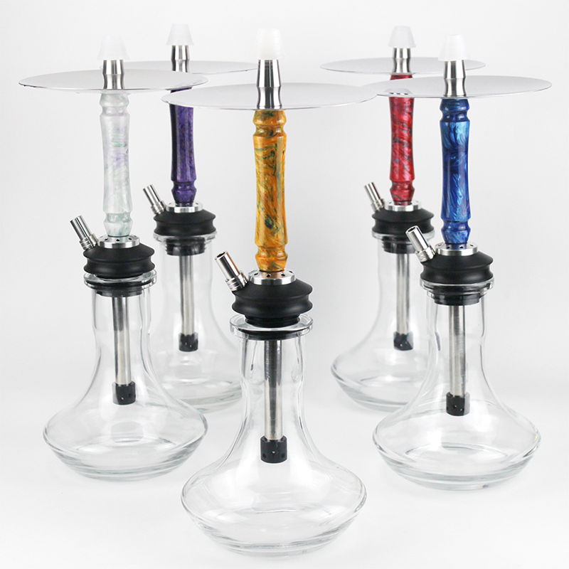 Resin Mix Shisha High Quality Glass Hookah With 1 Hose