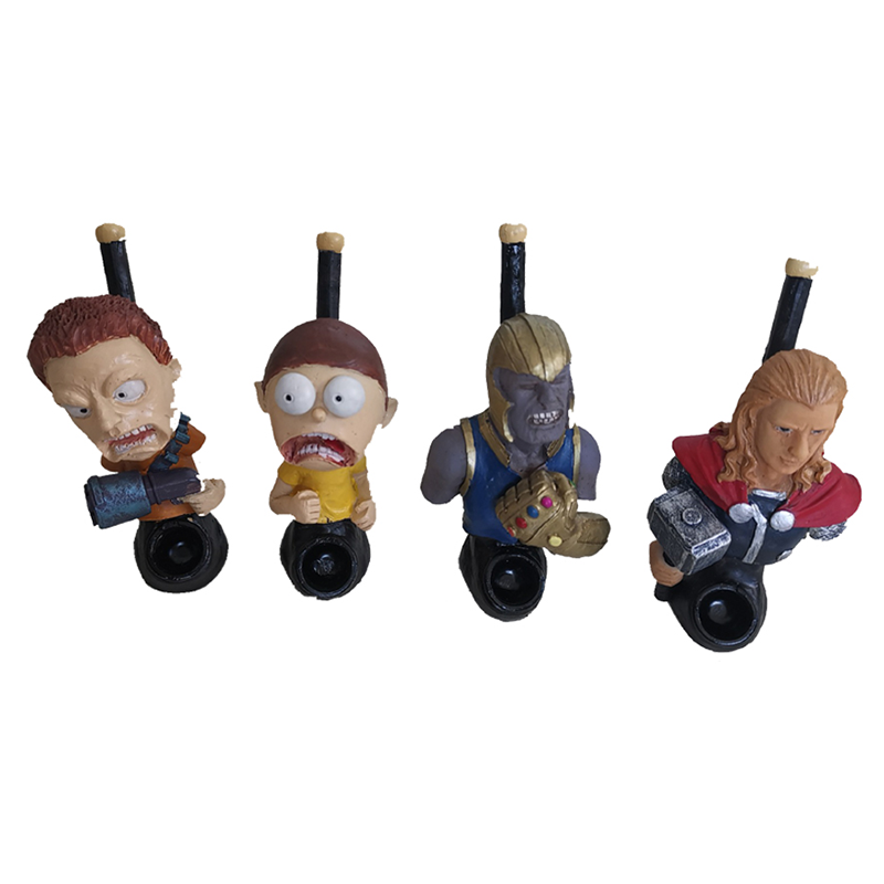 Resin Smoking Pipe Cartoon Character Mix Designs Custom Logo