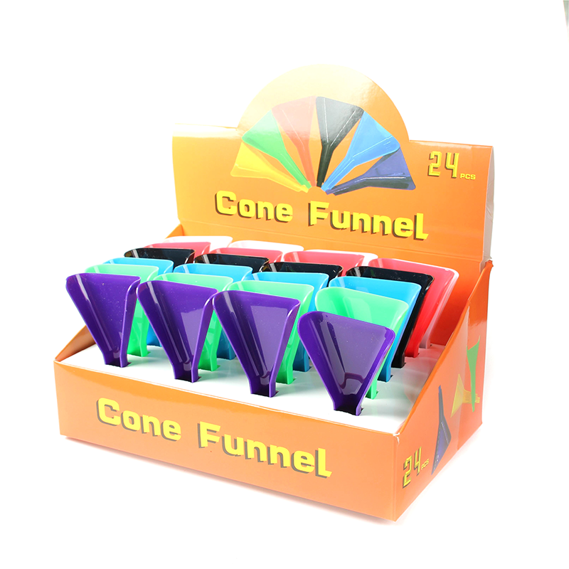 Plastic Cone Funnel Tobacco Tray Mix Colors Filling Cigarette Smoking Accessories