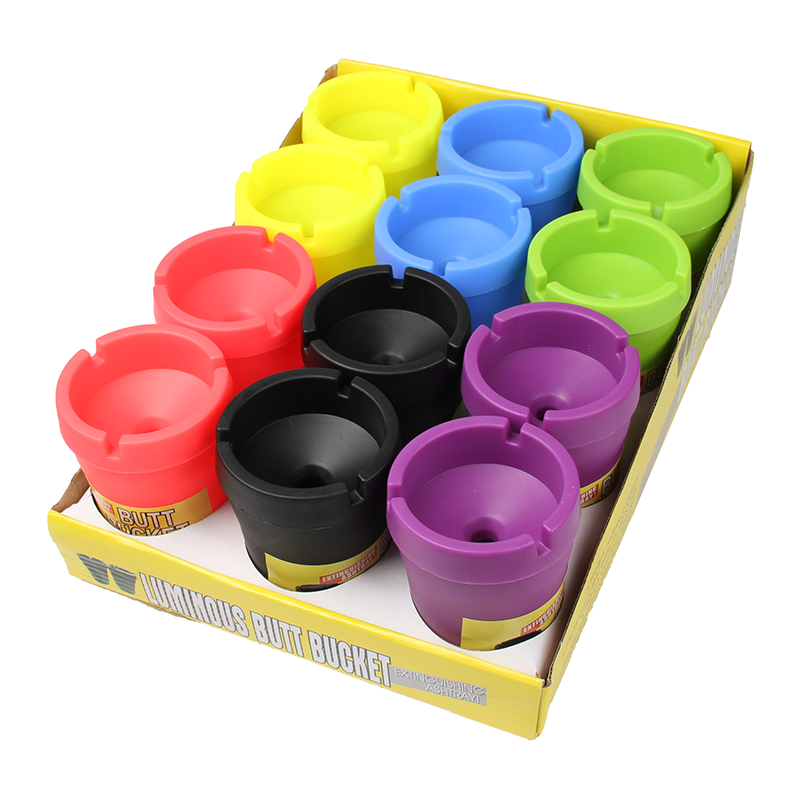 Small Size Car Ashtray Plastic Mix Color Custom Logo