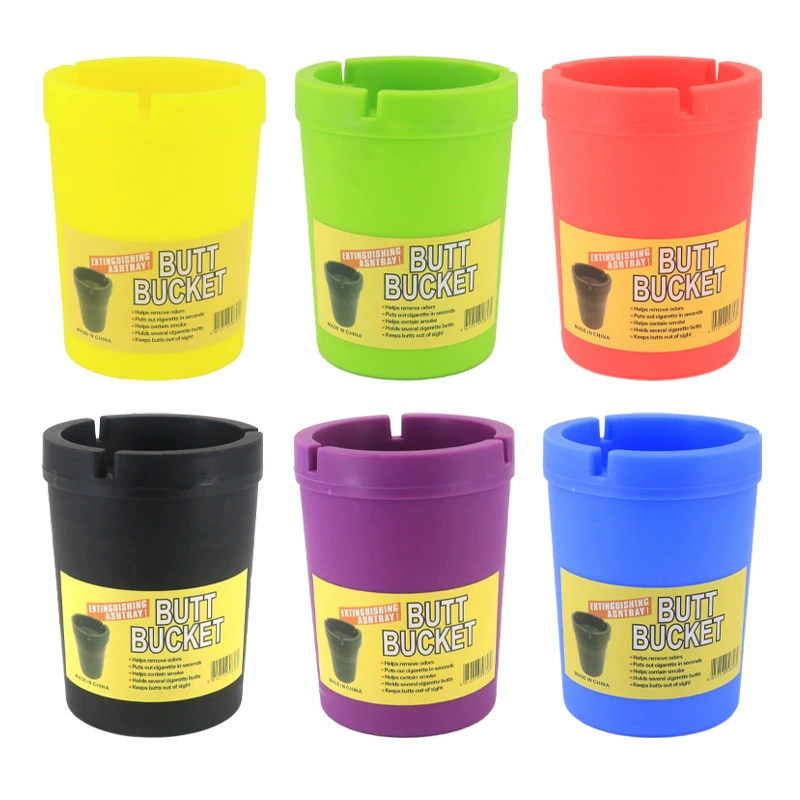 Big Size 130mm Car Ashtray Plastic Mix Color Custom Logo