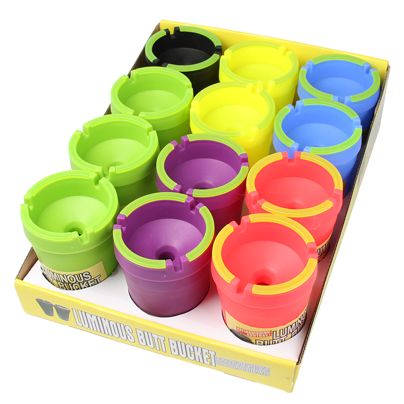 Small Size Luminous Car Ashtray Plastic Mix Color Custom Logo