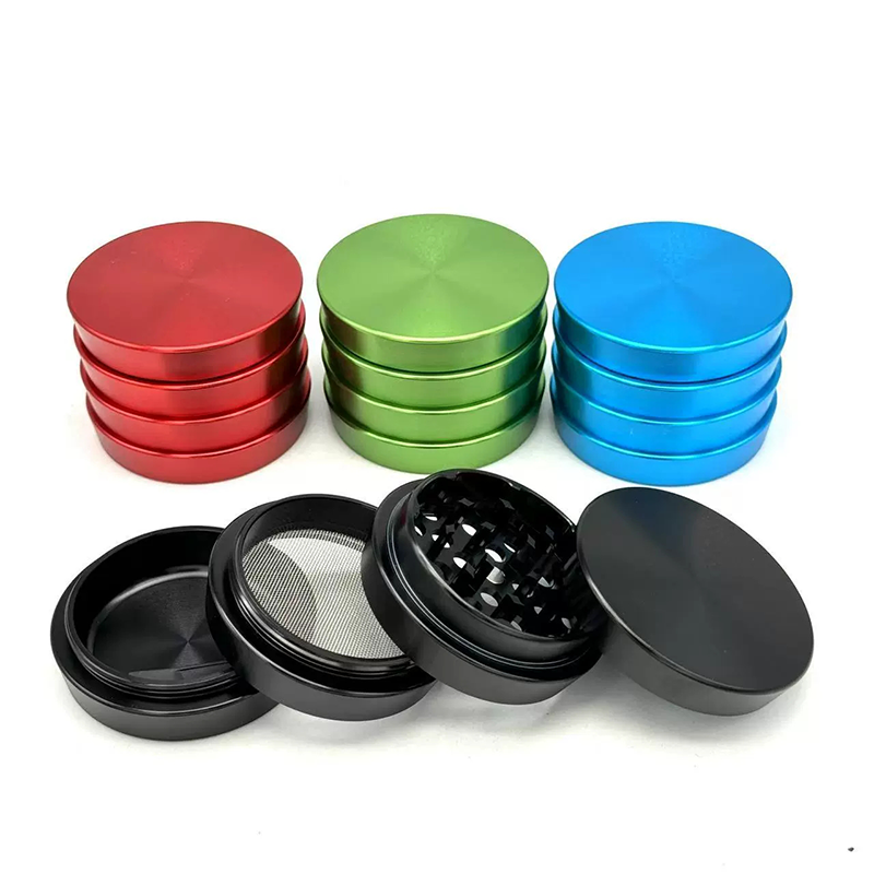 55mm Zinc Alloy Ladder Herb Grinder Tobacco Crusher Mix Color Custom