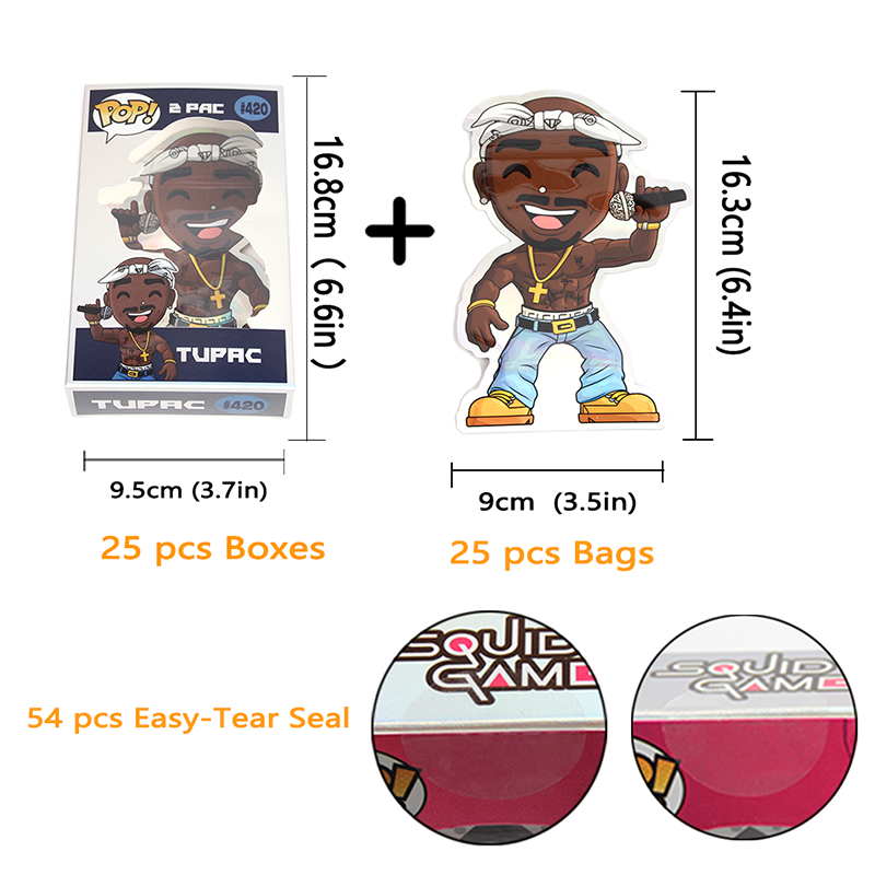 Stock POP Black Man Shaped Smell Proof Mylar Bag With Colorful Box