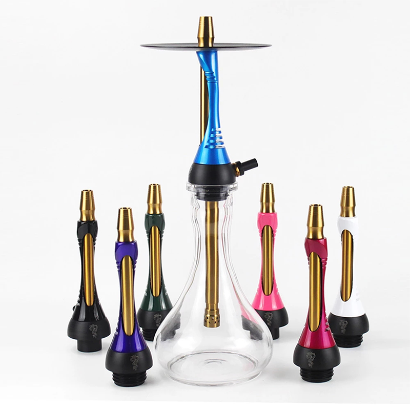 Alpha 2nd Generation Metal Hookah Shisha Designs Mix Colors