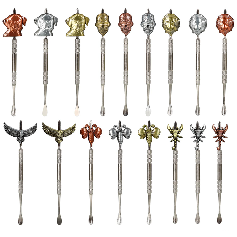 Smoking Accessories Metal Animals Snuff Spoon Tobacco Liquid Metal Wax Spoon