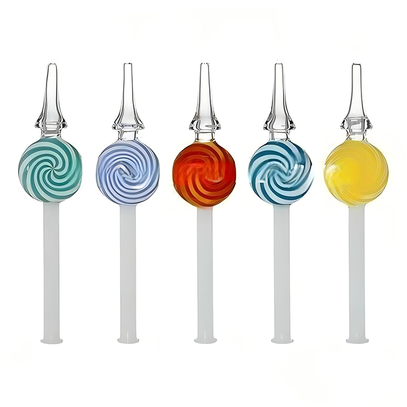 Glass Nectar Collector Lollipop Shape Smoking Pipe Oil Burner Ash Catcher Smoking Accessories