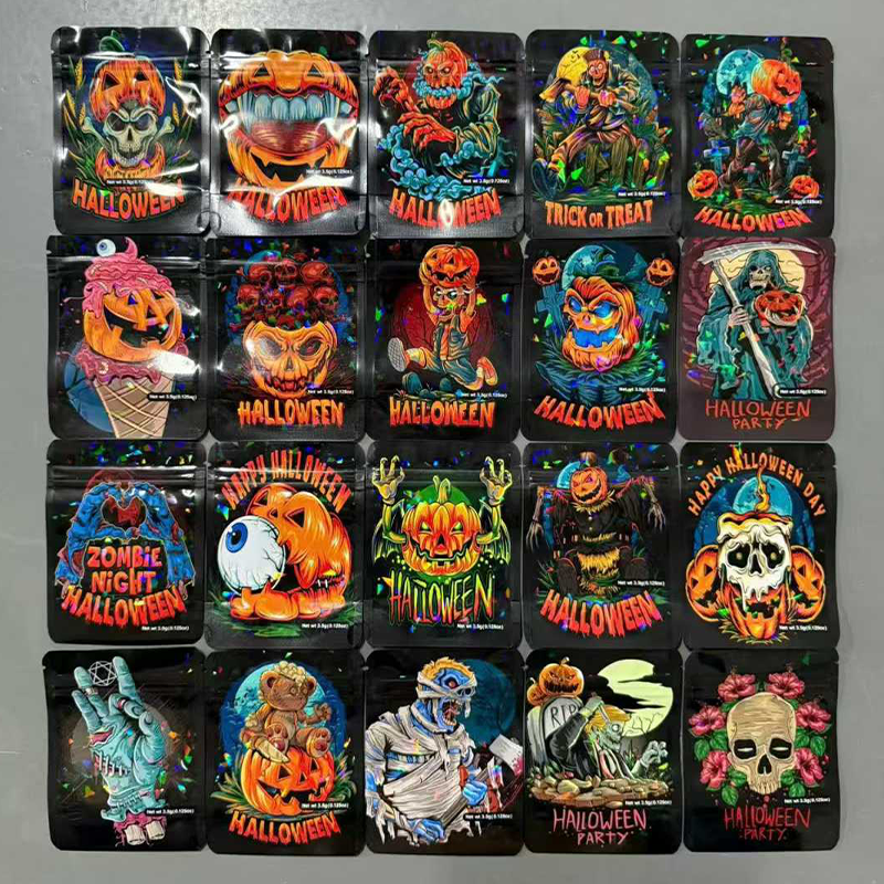 Smoking Accessories 1G Smell proof Mylar Tobacco Bag Weed Mix Designs