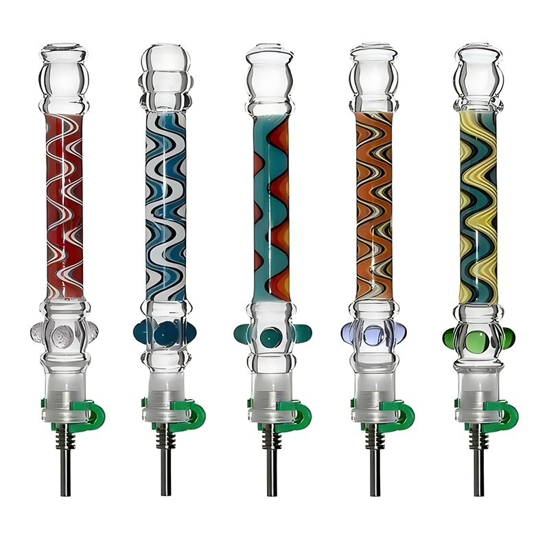 Wigwag Glass Nectar Collector Smoking Pipe Oil Burner Ash Catcher Smoking Accessories