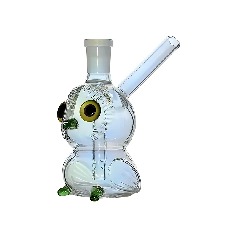 Owl-Shaped Oil Burner Glass Smoking Pipe Sweet Puff Pipe Bong Set Smoking Accessories