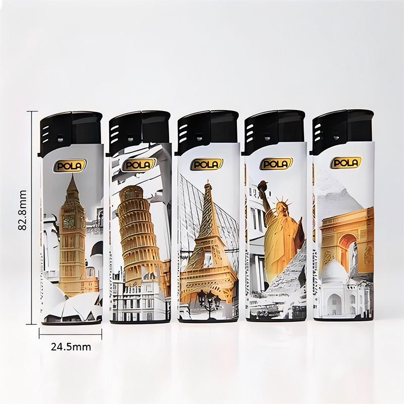 Laser Plastic Encendedor Lighter Custom Wholesale Electronic Smoking Accessories