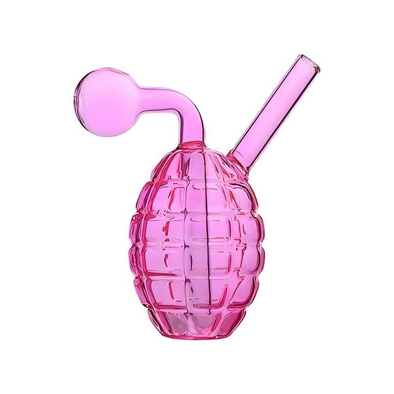 Glass Oil Burner Grenade Shaped Smoking Pipe Water Pipe Bong Set Smoking Accessories
