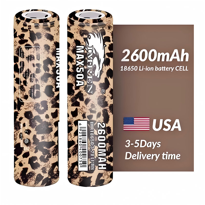 IMREN 18650 Battery 2600mah VTC5 50A USA Stock 3.7v 3.6v Lithium Li Ion Cell Rechargeable