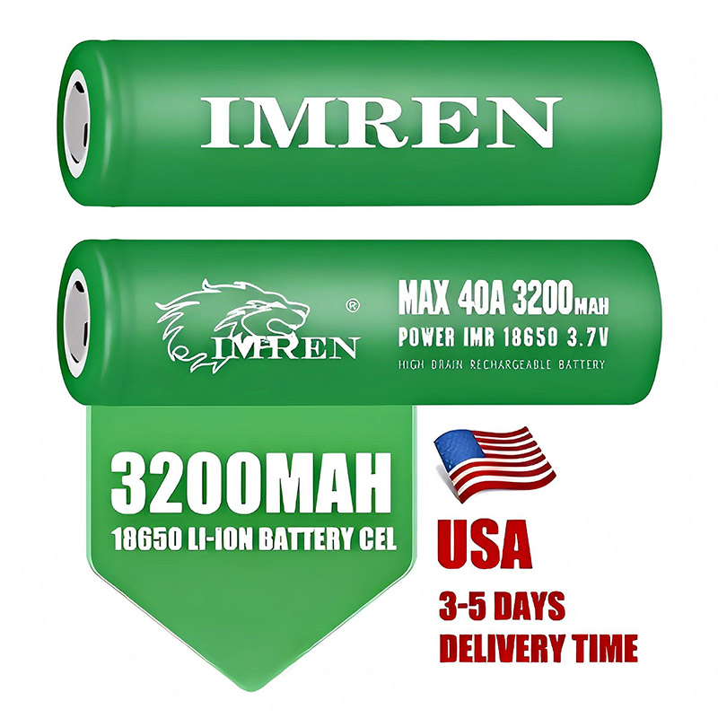 IMREN 18650 3200mah Rechargeable Battery Lithium Cell Li-ion 3.7v High Capacity for Electric Toys