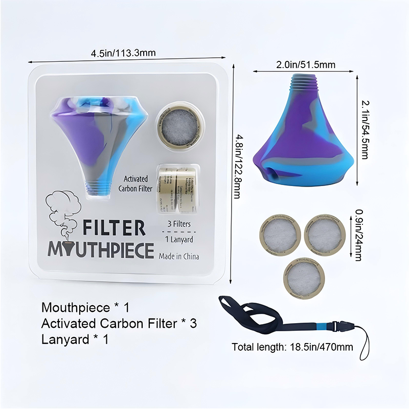 Hot Selling Filter Mouthpiece Activated Carbon Filter Lanyard Smoking Accessories