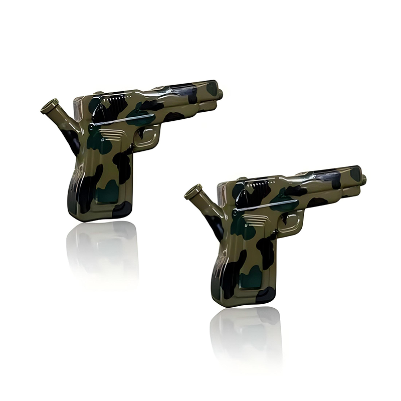 Hot Selling Gun Shape Glass Water Pipe Smoking DAB Rig Hand Pipe Smoking Accessories