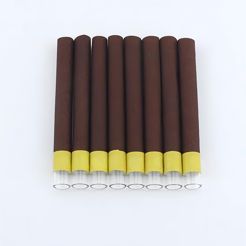 Custom Size Organic Rolling Paper Natural Smoking Cigar Glass Tipped Cone Smoking Accessories